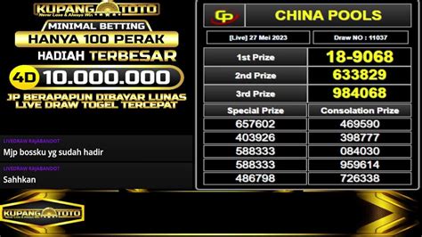 pengeluaran china live draw tercepat hari ini